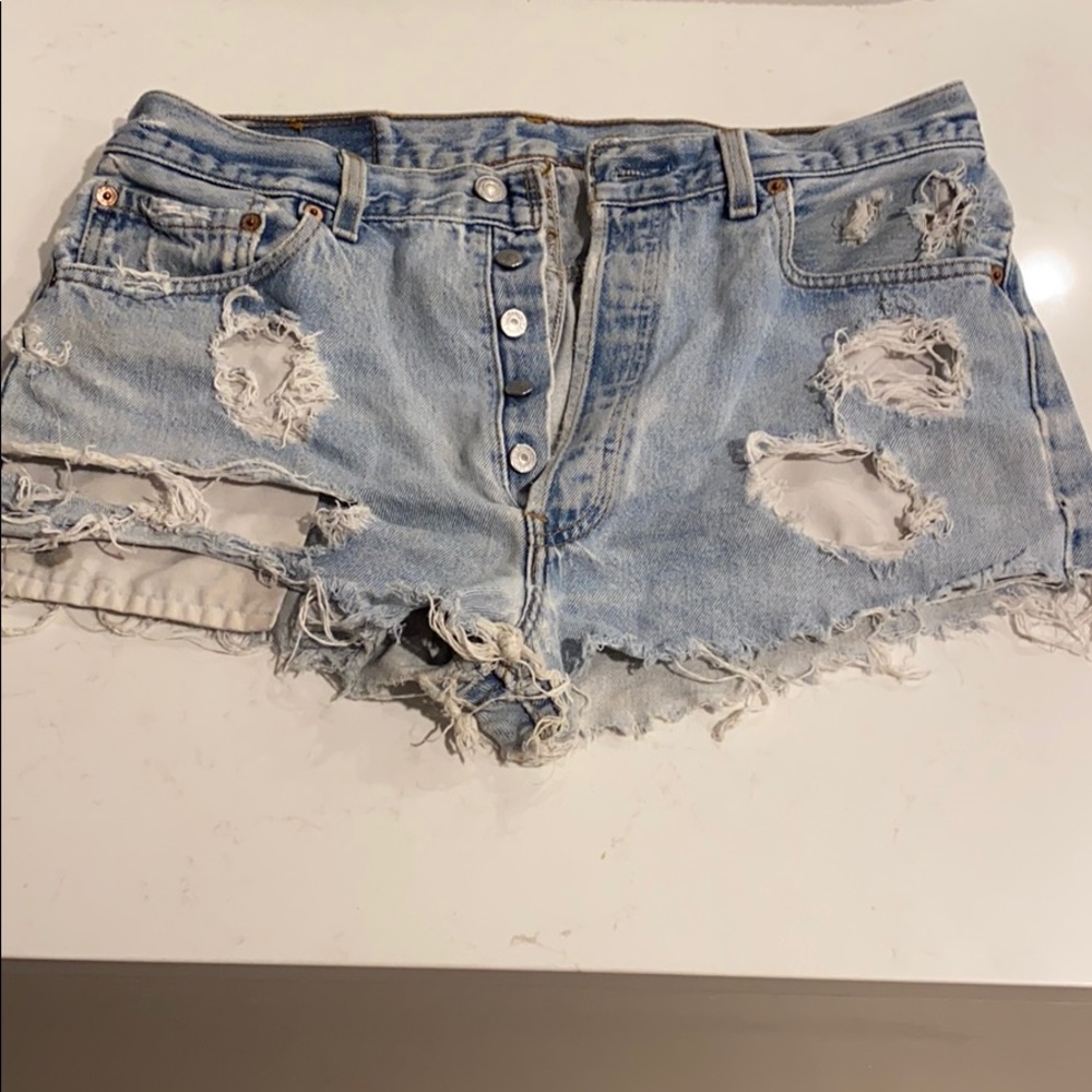 Distressed Levi’s Shorts